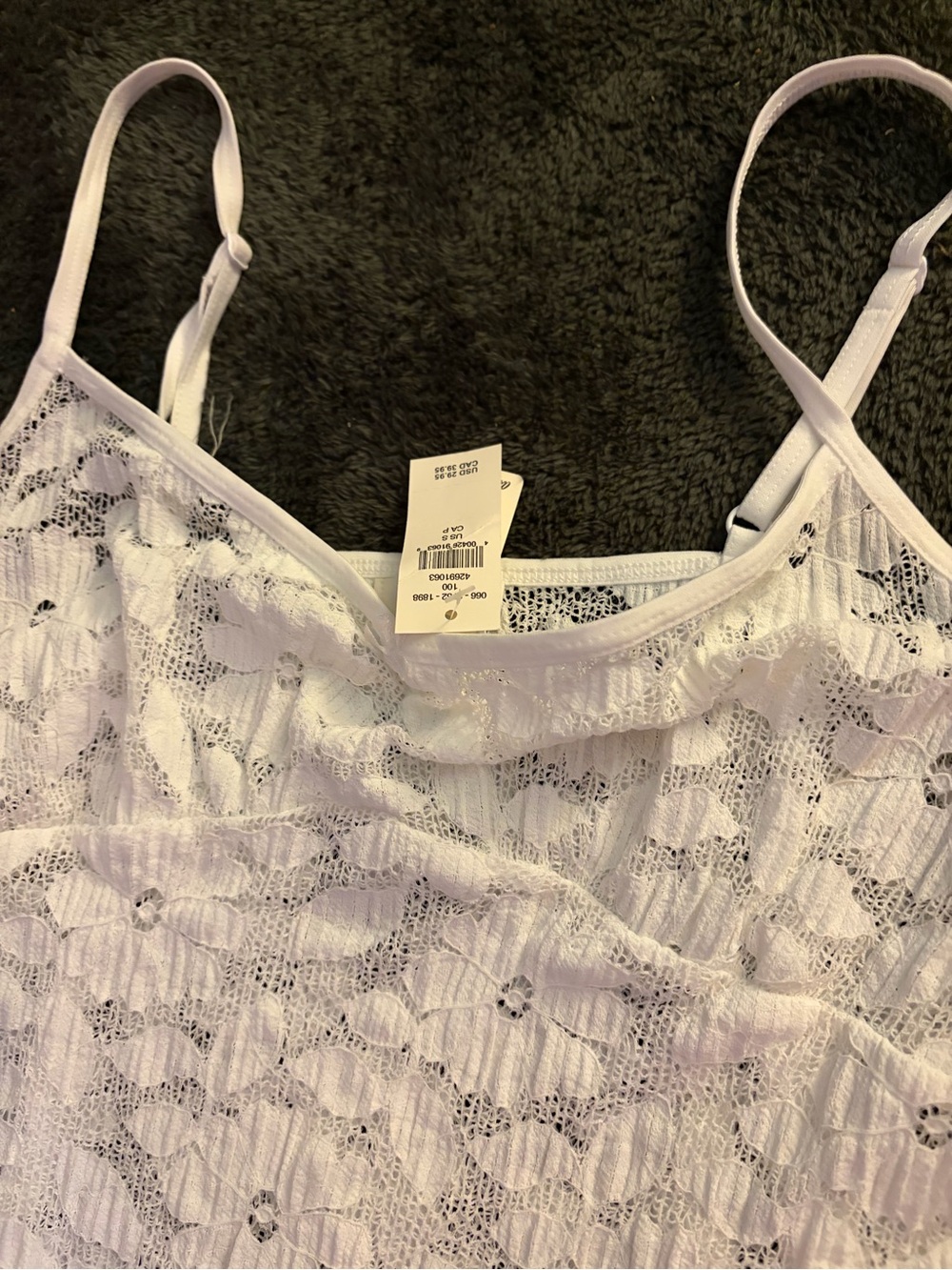 NWT aerie White Floral Lace Sleep Shorts and Cami - Picture 5 of 5